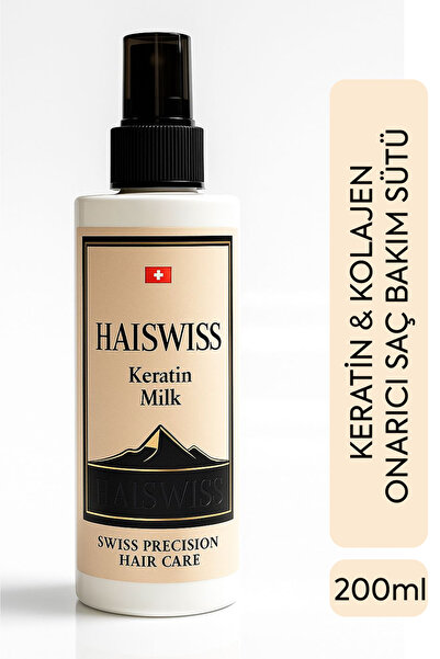 HAISWISS Keratin, Biotin ve Kafein İçeren, Kırılma Karşıtı, Isıya Dayanıklı O...