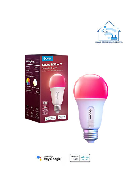 Govee Akıllı Ev Wifi + BT (800 Lm) H6004CC1
