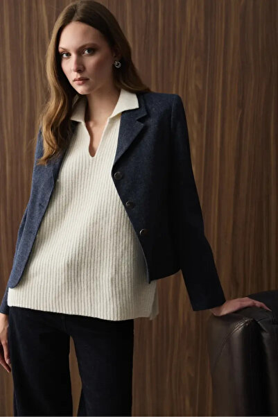 Gusto Wool Knitwear Sweater - Ecru