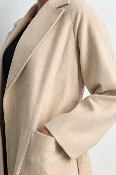 Gusto Classic Wool Coat - Beige