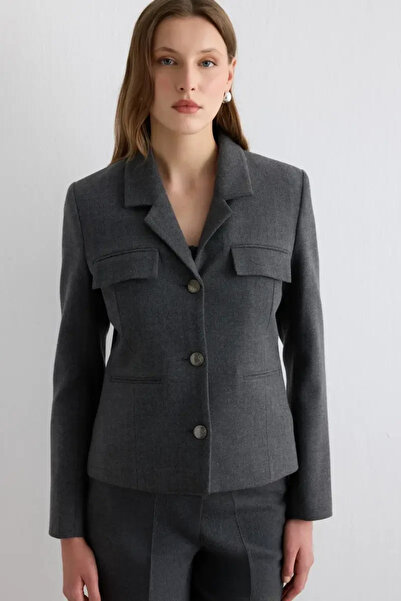 Gusto Herringbone Jacket - Gray
