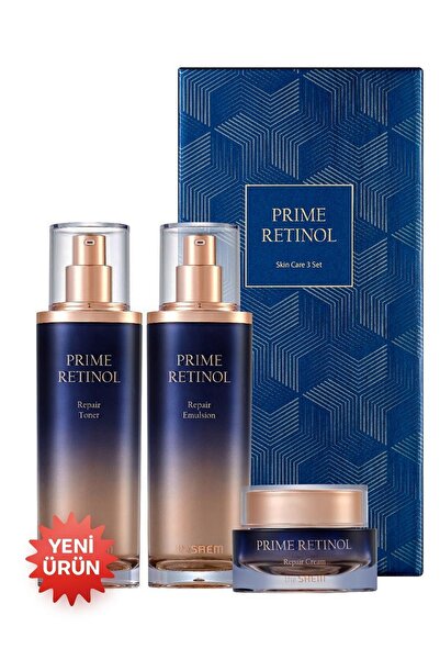 THE SAEM Prime Retinol 3'lü Set - Retinol & Bakuchiol Yaşlanma Karşıtı Bakım