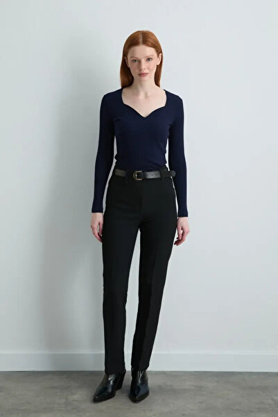 Gusto Tube Leg Trousers - Black