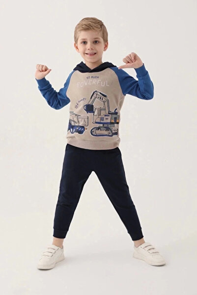 Rolypoly Δυνατό Γκρι Μπλε Σετ φόρμας για αγόρι