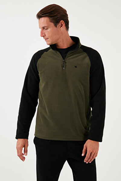 Buratti Slim Fit Half Zipper Cold-Proof Fleece-Lined Pack Fleece Men's Polar 5906055S2