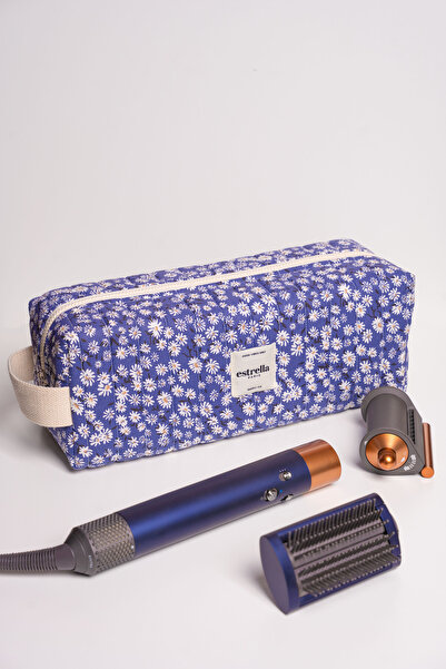 estrella paris PAPATYA Dy-son Airwrap і всі прилади для укладання волосся XL розмір Сумка для подорожей СИНЯ ЛІНІЯ