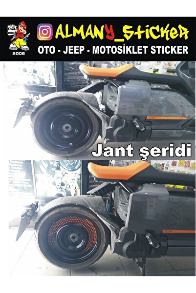 oracall Bmw ce04 jant şeridi,ce 04 jant şeridi,tek taraf