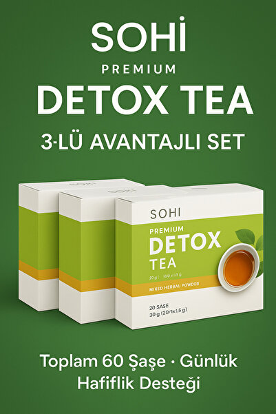 SOHİ Bitkisel Detox Çay 3’lü Set | 2 Aylık Program