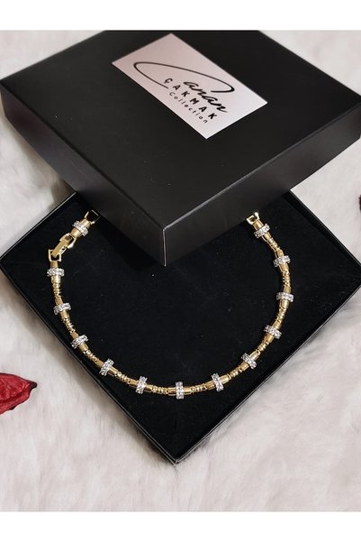 CC Design Vip Series Brass Zircon Stone Gold Color Serenay Bracelet