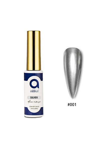 Ailika Metal Mirror Jel Parlak Metal Renkler 10ml - SILVER