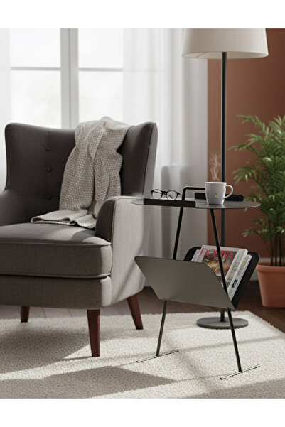 Maisonord Goddy Gazetelikli Yan Sehpa - Siyah