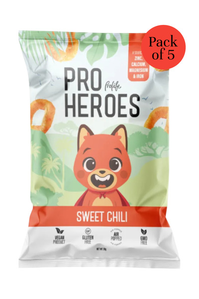 PROLİFE برو هيرو سويت تشيلي 5 قطع، 30 جرام لكل قطعة