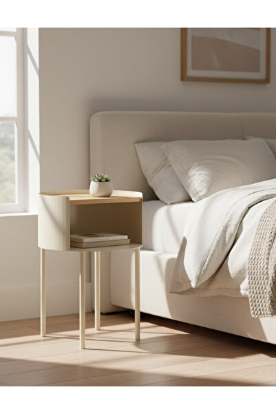 Maisonord Espen Yan Sehpa & Komodin - Krem