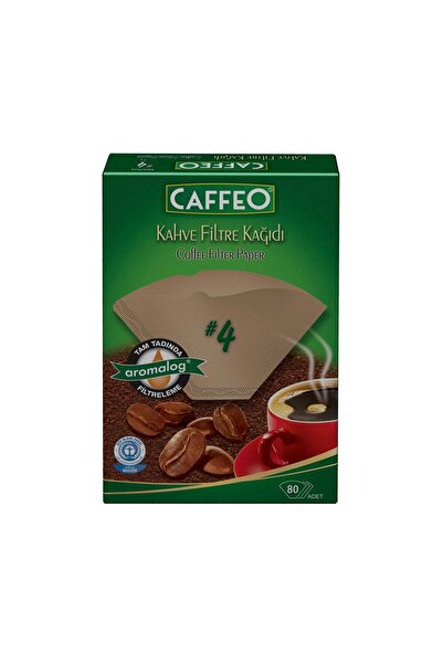 Caffeo 4 Numara Filtre Kahve Kağıdı 80 Adet Kahverengi
