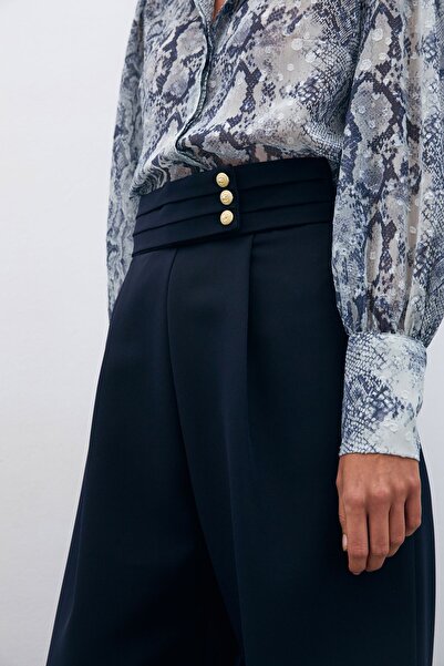 Sateen Брюки з деталями на поясі