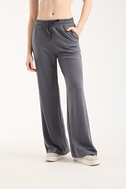 KAPHONE Kadın Modal Geniş Paça Eşofman Altı