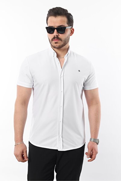 comstar Men's Short Sleeve Slim Fit Summer Basic Stylish Shirt