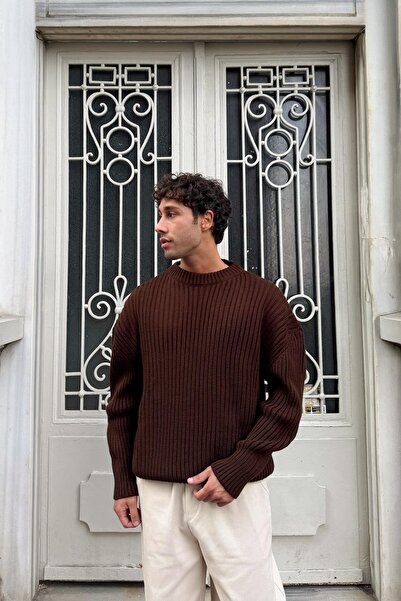 Flaw Wear Ribbed Knitwear Sweater