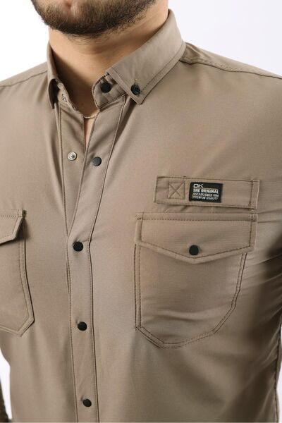 comstar Чоловіча сорочка з подвійними кишенями з парашутного полотна