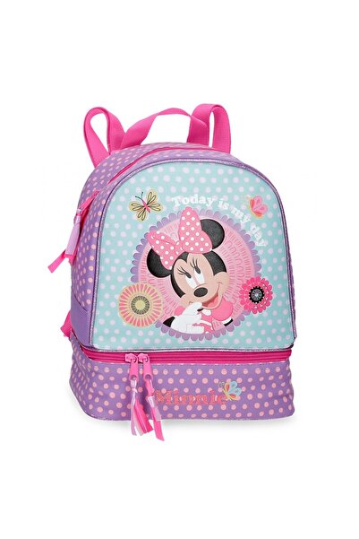 Disney Girls' kindergarten backpack, Minnie Today is my day, thermal compartment, multicolor, 23x28x13 cm