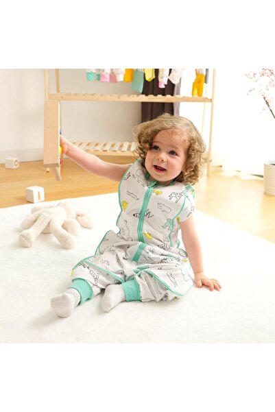 Owli Baby White Patterned Sleeping Bag 0.3 Tog Zoo Zoo
