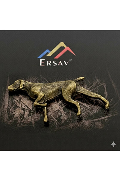 Ersav Avcı Rozet Antik Sarı