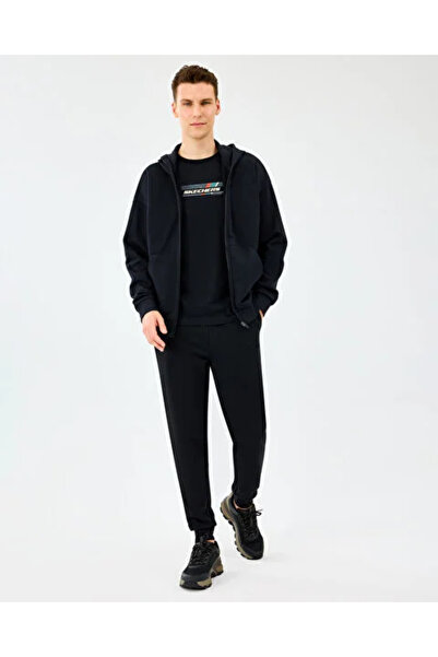 SKECHERS S2610014-3817 Full Zip Men's Cardigan Black