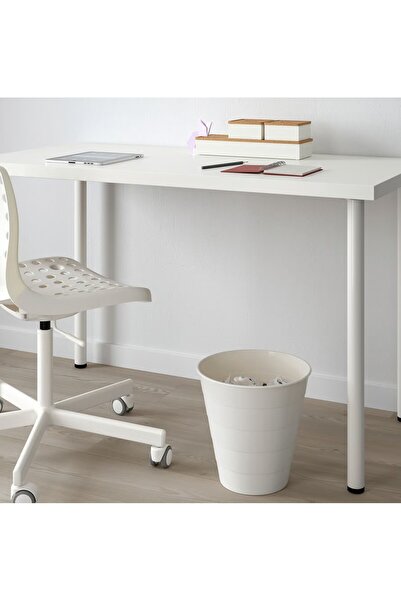 EliteEco IKEA Waste Bin – White, 10 L Durable, Compact, and Practical for Home or Office Us