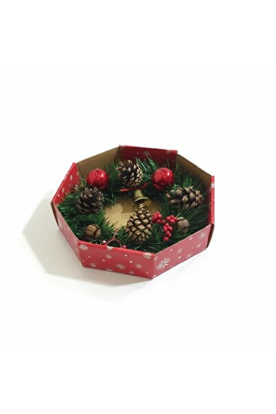 Leva House Yılbaşı Kapı Süsü Plastik i 24 Cm