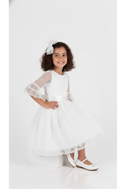 golden kids Rochie pentru fete Rochie cu cataramă pentru fete Rochie pentru fete Rochie pentru petrecere de nuntă pentru copii Rochie din dantelă din tul cu buline