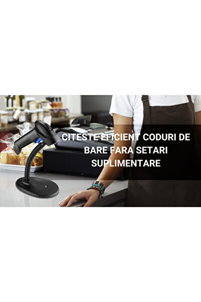 KALEPO Barcode Reader Kalepo, 1D/2D, Laser, Wireless 2.4GHz, 200 Scans Per Second