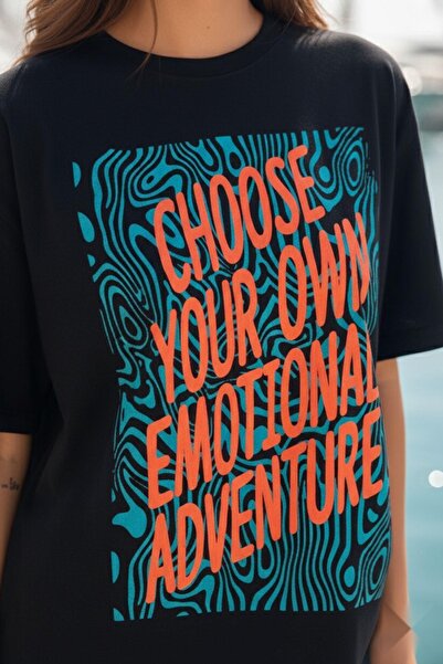 Mossta Εμπριμέ βασικό κοντομάνικο μπλουζάκι μαύρο