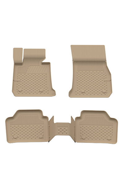 Sahler Bmw 3 Serisi F30 2012-2019 Uyumlu Araca Özel Bej 4.5D Havuzlu Oto Pasp...