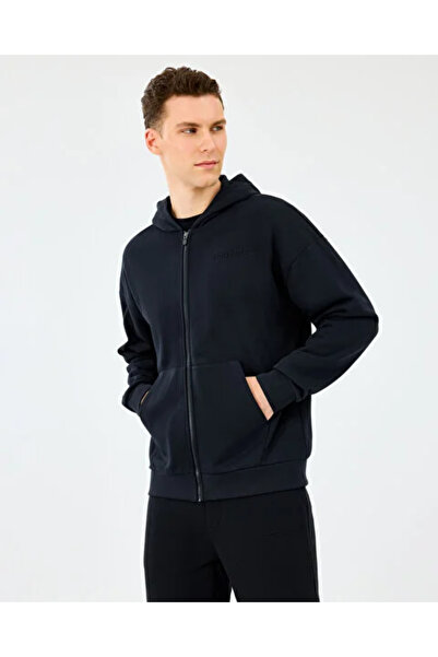 SKECHERS S2610014-3817 Full Zip Men's Cardigan Black