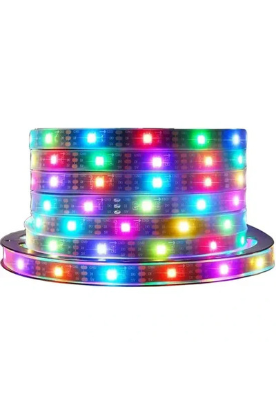 Robotistan WS2812B Adreslenebilir RGB Şerit Led - 144 led - IP30 - (5m - 720 ...