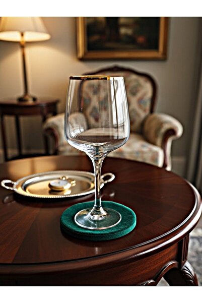 DECOSTYLE LAV Gold Ayaklı Su & Meşrubat Bardak Seti – 6 Adet Şık Sunum – Premium Cam Tasarım