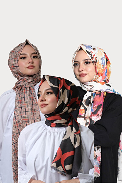 AFVENTE Geometric,Flower Pattern Cotton Shawl Buy 3 Get 2