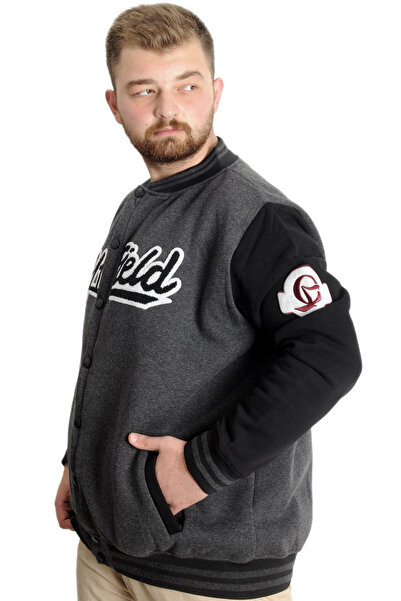 ModeXL Mode XL Large Size Men's College Coat My Field 23626 Antramelange