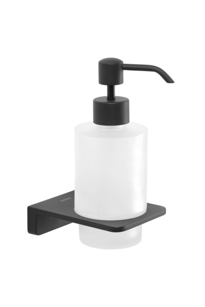 Maison Mex Liquid soap holder, SUNRISE, L.10.1 l.10.4 H.16.2 cm, matte black