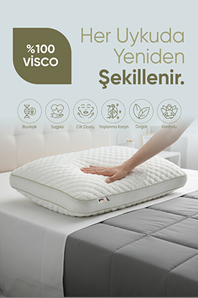 Pillow Market Ortopedik tombul visko yastık [YUMUŞAK] collagen destekli yaşla...
