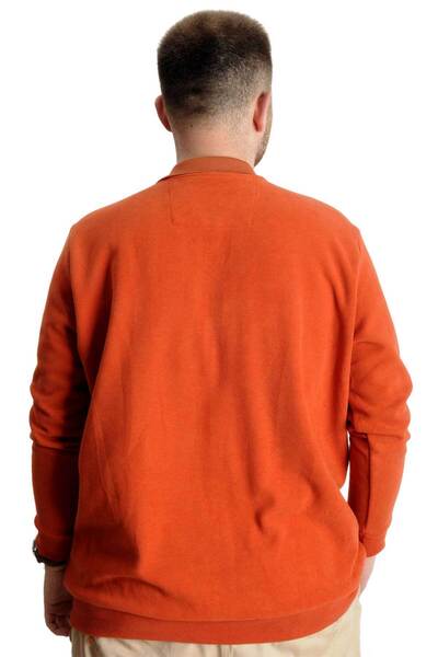 ModeXL Чоловічий поло-светр великого розміру - Selanik Classic Sport 23444 Кереміт