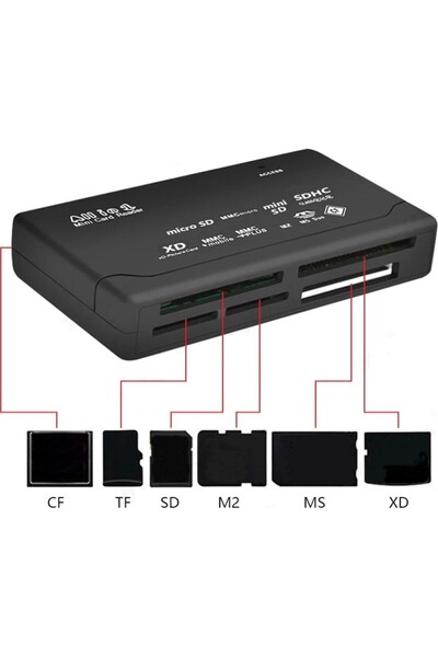 Daytona HT-09A All In One Usb 2.0 Reader & Writer – Sd - Microsd – Cf - Ms/ms Pro / Ms Duo Kart Okuyucu