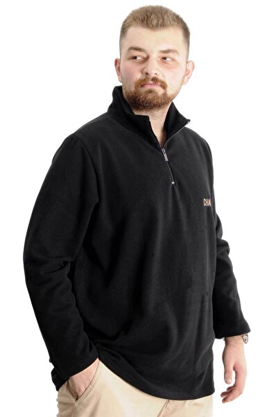 ModeXL Navy Blue Mode XL Μεγάλο μέγεθος Φούτερ γιακάς με φερμουάρ Thessaloniki - 23548