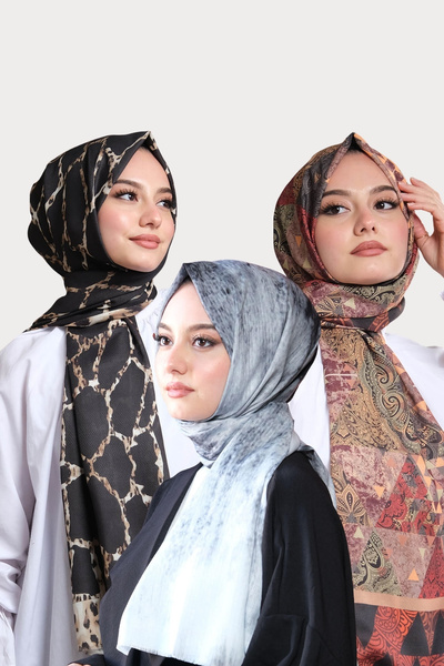 AFVENTE Βαμβακερό σάλι με σχέδιο Paisley, Γεωμετρικό, Μαρμάρινο Μοτίβο Αγοράστε 3 Πάρτε 2