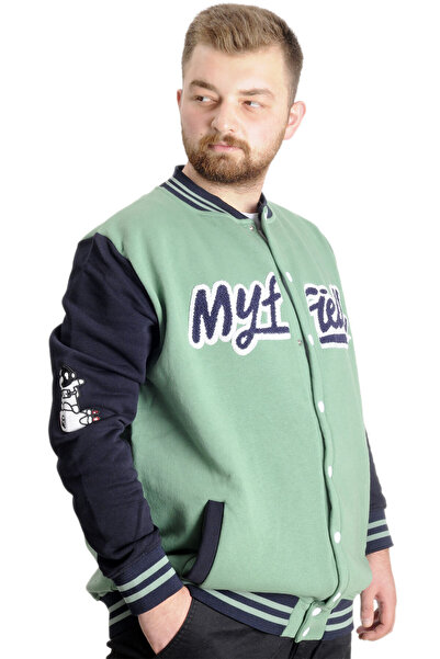 ModeXL Mode XL Large Size Men's College Coat My Field 23626 Cagla