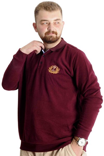 ModeXL Plus Size Mode XL Sweat - Thessaloniki Crown Of A King 23447 Claret Red