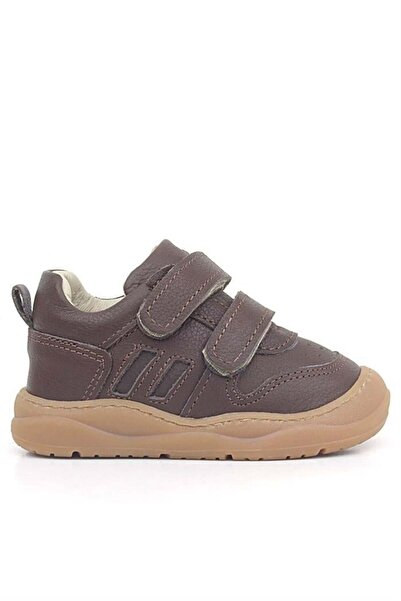 Rakerplus Schaggy Brown Genuine Leather Baby Sneakers