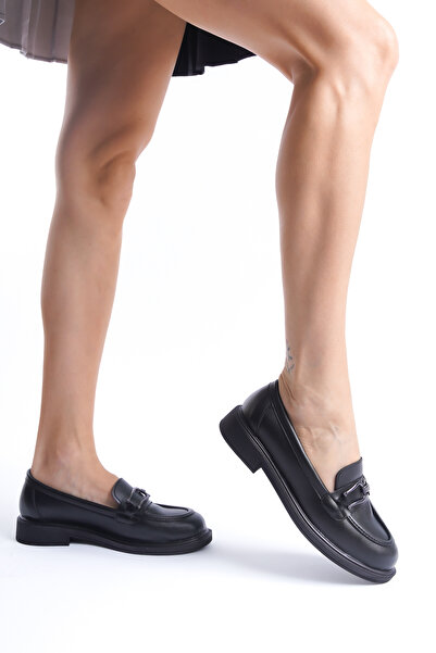 MARSEDO Tamara Чорні жіночі лофери - Повсякденне взуття, з пряжкою