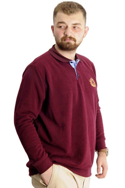 ModeXL Plus Size Mode XL Sweat - Thessaloniki Crown Of A King 23447 Claret Red