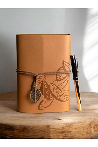 mr shopping مجموعة هدايا من ورق الكرافت وقلم بتصميم خاص من MR Leather